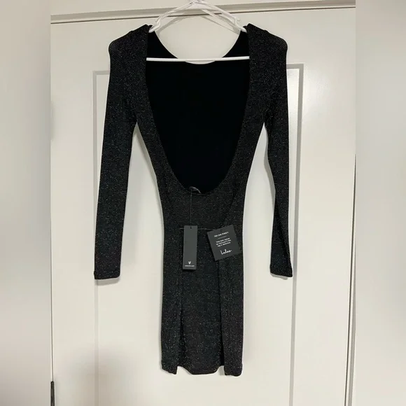 Lulus Backless Long Sleeve Mini Dress- NWOT - Picture 5 of 9